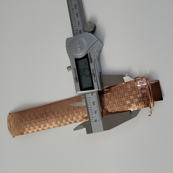 Sterling Silver 925 Wide Bracelet Rose Gold - Picture 6 of 14